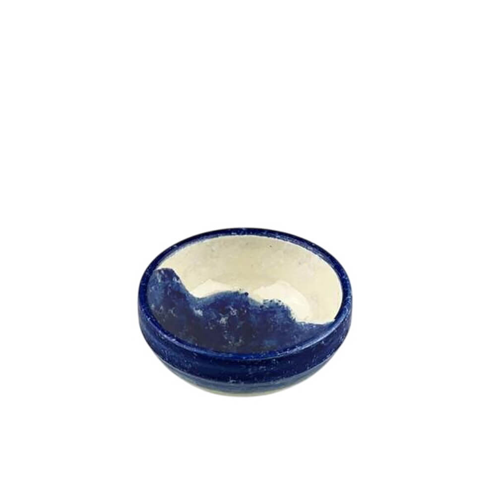 Selbrae House Hand Crafted Wave Blue Ceramic Dip Bowl